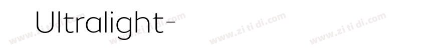 苹方 简Ultralight字体转换